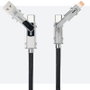 Nanocable Cable USB 2.0 con Cabezales Intercambiables 27W 2m Negro/Gris